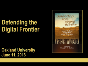 Defending the Digital Frontier